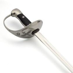 Sable Suboficial Guardia Civil, latón plateado (acero inoxidable) Marto Toledo - empuñadura