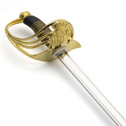 Sable Oficial de la Guardia Civil 1844, latón dorado (acero inoxidable) Marto Toledo - empuñadura
