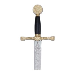 Excalibur Sword - Cadete Size, gold (stainless steel) Marto Toledo - hilt detail