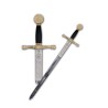 Espada Excalibur - Tamaño Cadete, oro (acero inoxidable) Marto Toledo - completa