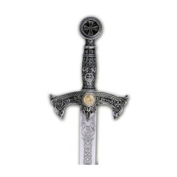 Templar Sword - Cadete Size, silver (stainless steel) Marto Toledo - hilt detail