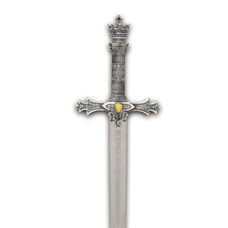 King Arthur Sword - Cadet Size, silver (stainless steel) Marto Toledo - hilt detail