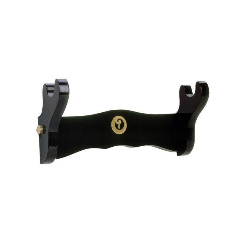 Wall-Mounted Single Katana Stand, wood with black finish - Marto Toledo - frontal