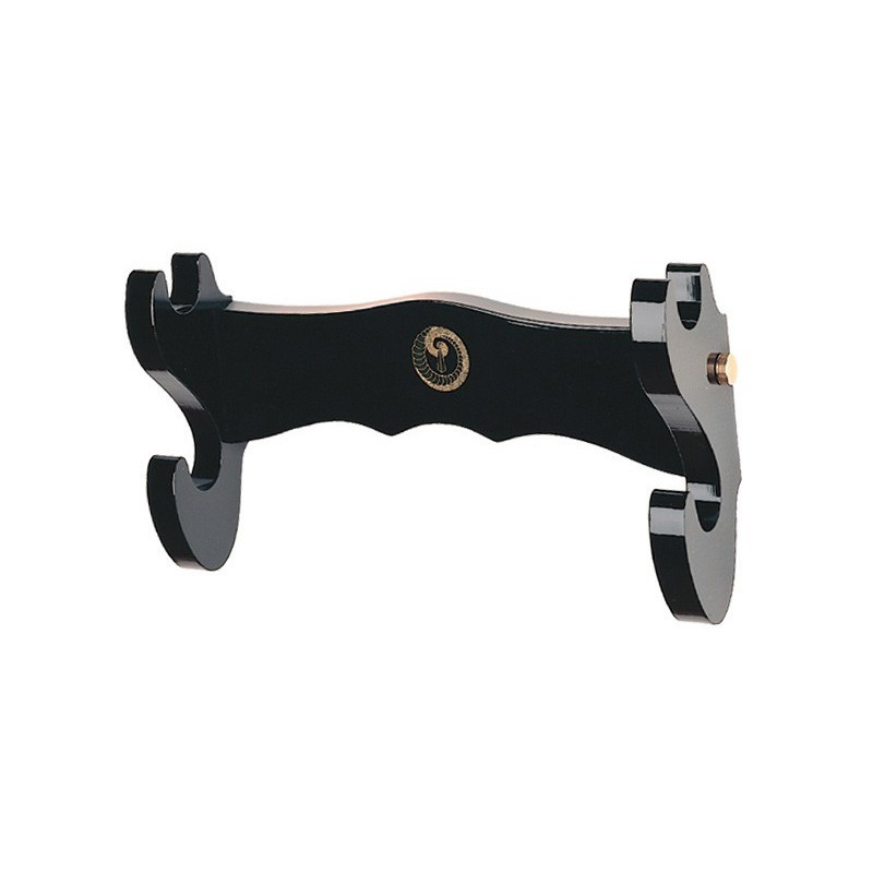 Double Katana Wall Rack, wood black finish - marto toledo - frontal