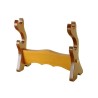 Double Katana Tabletop Stand, wood - marto toledo - frontal
