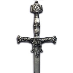 Solomon Letter Opener, silver (stainless steel) Marto Toledo - hilt detail
