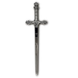 King Arthur Letter Opener, silver (stainless steel) Marto Toledo - hilt detail