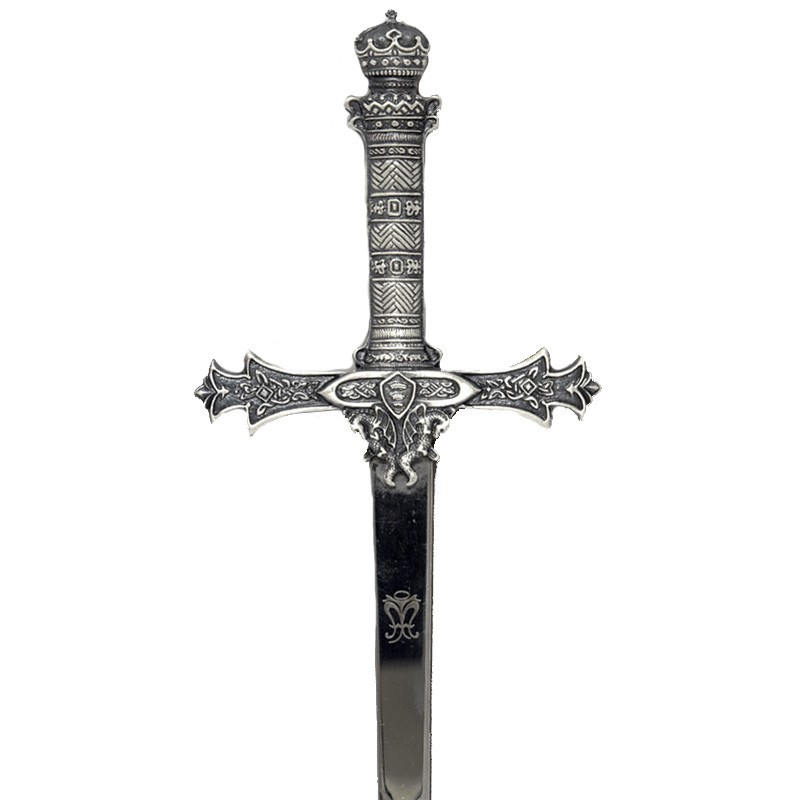 King Arthur Letter Opener, silver (stainless steel) Marto Toledo - complete