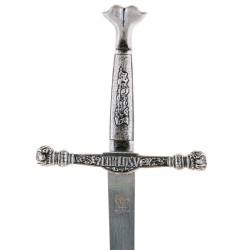 Charles V Letter Opener, silver (stainless steel) Marto Toledo - hilt detail