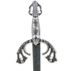 Tizona (El Cid) Letter Opener, silver (stainless steel) Marto Toledo - hilt detail