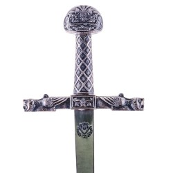 Abrecartas Carlomagno, plata (acero inoxidable) Marto Toledo - empuñadura