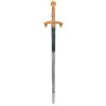 Espada Templaria con grabado al ácido, oro (acero inoxidable) Marto Toledo - completa