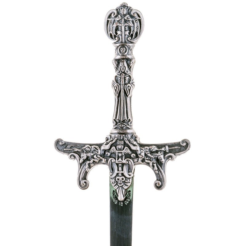 Four Horsemen of the Apocalypse Letter Opener, silver (stainless steel) Marto Toledo - hilt detail