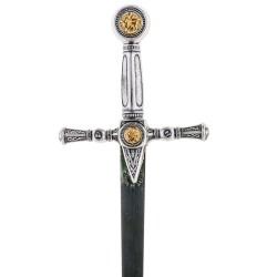 Masons Letter Opener, silver (stainless steel) Marto Toledo - hilt detail