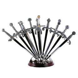 Expositor Abrecartas Colección (12 piezas), madera y metal - marto toledo - completo