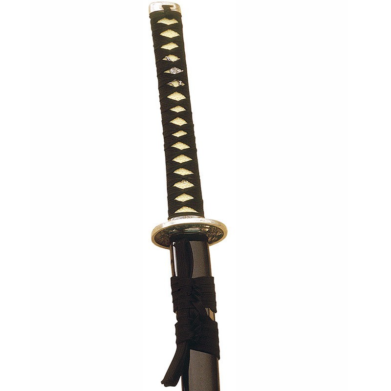 Katana with Black Wood Scabbard (stainless steel) Marto Toledo - hilt detail
