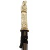 Immortal Tantō, ivory-style handle (stainless steel) Marto Toledo - hilt detail