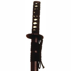 Wakizashi Grulla, negro (acero inoxidable) Marto Toledo - empuñadura