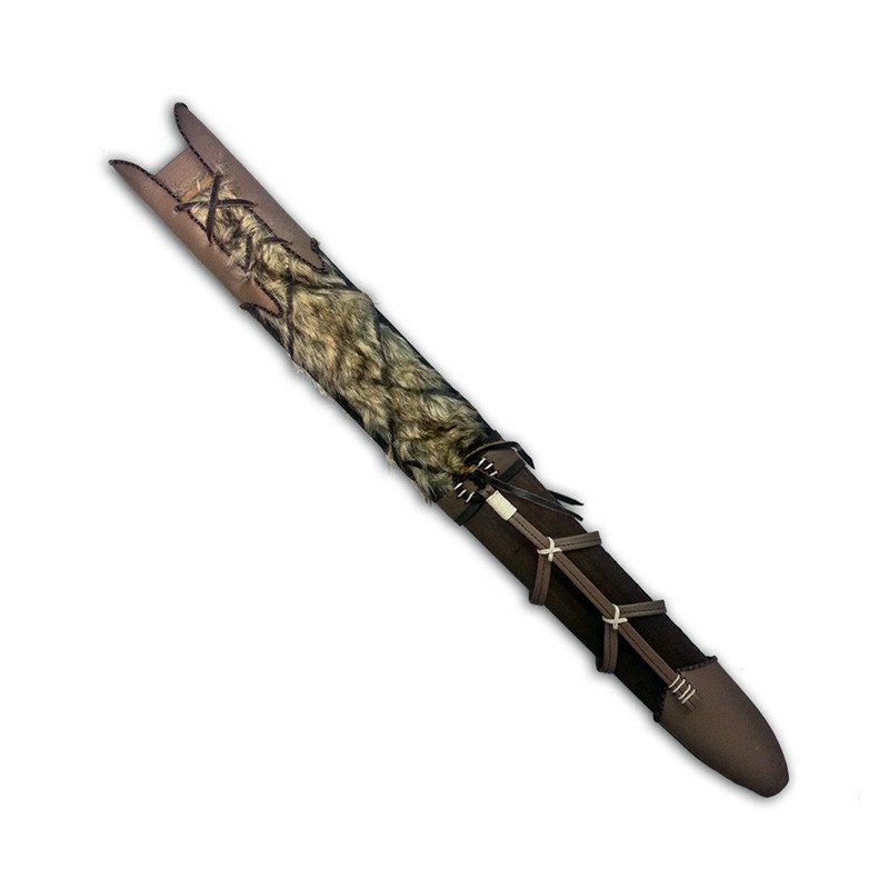 Conan Father Sword Scabbard, leather and skin - Marto Toledo - frontal