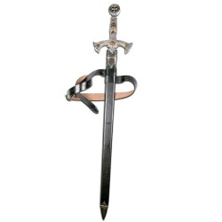 Templar Sword Scabbard, wood and skin - Marto Toledo - complete