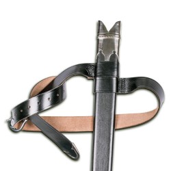 Templar Sword Scabbard, wood and skin - Marto Toledo - Frontal