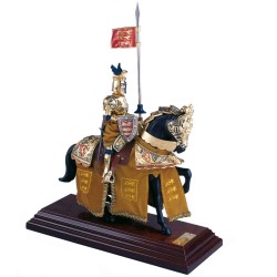 Equestrian Armor – Dragon Helmet – Gold finish (lacquered steel) – Yellow velvet – Marto Toledo – Side view