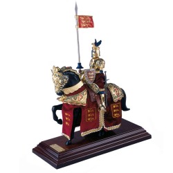 Equestrian Armor – Dragon Helmet – Gold finish (lacquered steel) – Red velvet – Marto Toledo – Side view