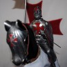 Equestrian Armor – Templar – Silver finish (lacquered steel) – Marto Toledo – frontal