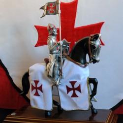 Equestrian Armor – Templar – Silver finish (lacquered steel) – Marto Toledo – Side view