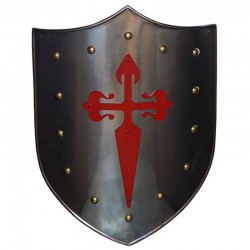 Escudo Medieval-Cruz Santiago Roja_Marto-Toledo