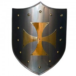 Escudo Medieval-Cruz Templaria Latón_Marto-Toledo