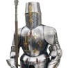 Medieval Armor with Lion Shield, full size (steel) Marto Toledo – Helmet and chest detail