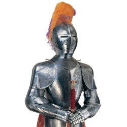 Armadura Grabado Especial, tamaño natural (acero) Marto Toledo - Detalle casco y pecho