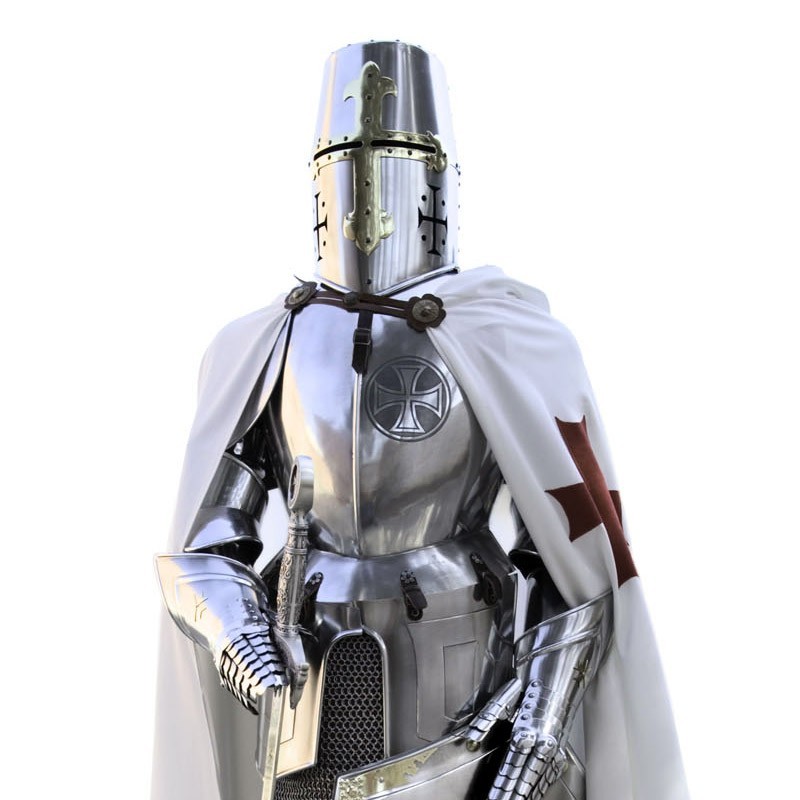 Templar Cross Armor, full size (steel) Marto Toledo – Helmet and chest detail
