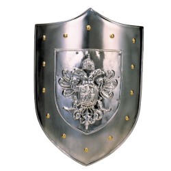 Double-Headed Eagle Shield, (stainless steel) Marto Toledo - frontal
