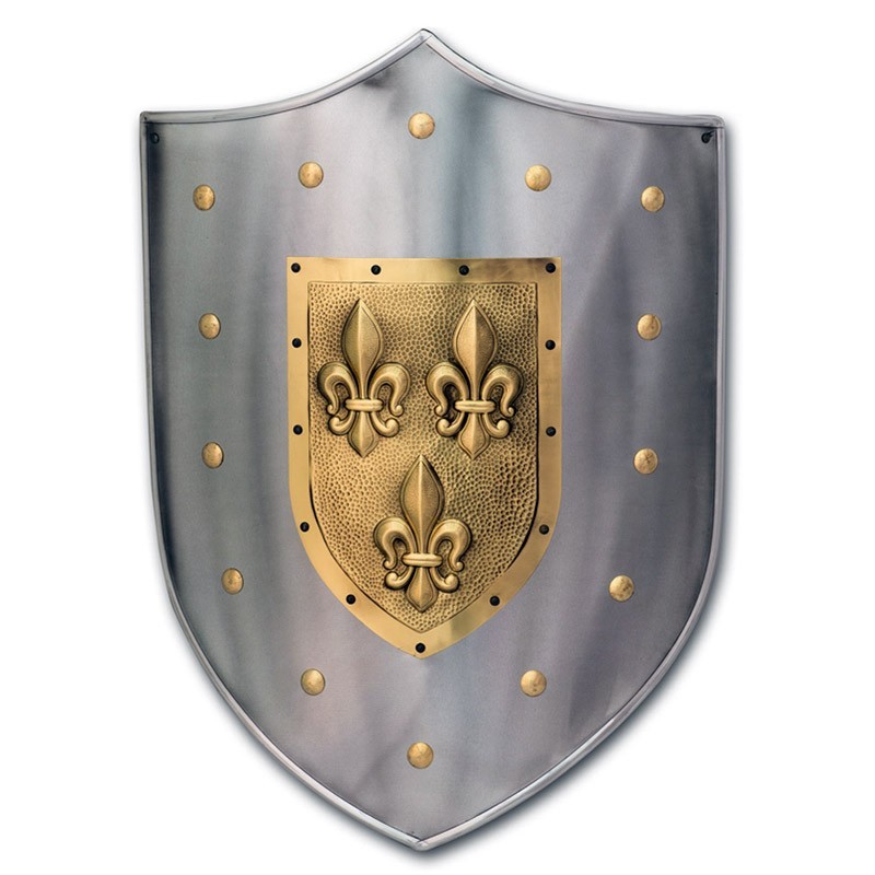 Fleur-de-Lis Shield, brass (stainless steel) Marto Toledo - frontal