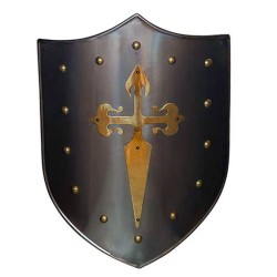 Escudo Cruz Santiaguista, Latón (acero inoxidable) Marto Toledo - frontal