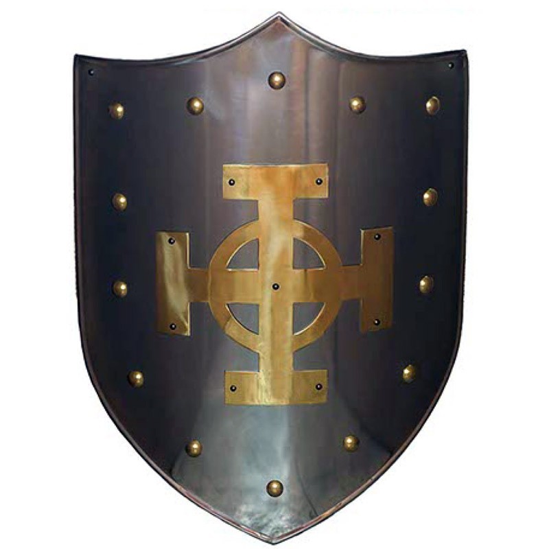 Celtic Cross Shield, brass (stainless steel) Marto Toledo - frontal