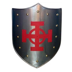 Celtic Cross Shield, red brass (stainless steel) Marto Toledo - frontal