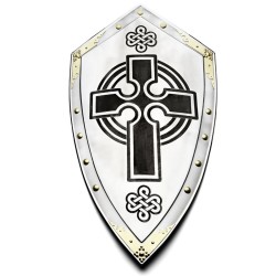 Large Templar Cross Shield, Acid Etching (stainless steel) Marto Toledo - frontal