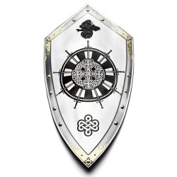King Arthur’s Round Table Shield, Acid Etching (stainless steel) Marto Toledo - frontal