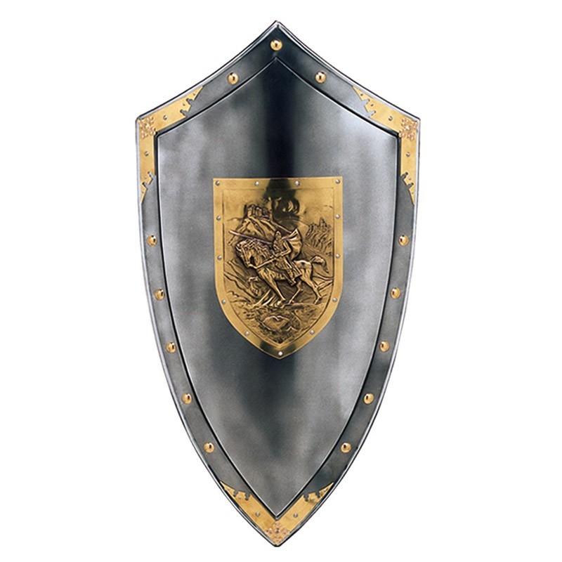 Large El Cid Campeador Shield, brass (stainless steel) Marto Toledo - frontal