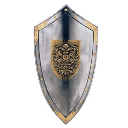 Large Toledo Eagle Shield, brass (stainless steel) Marto Toledo - frontal