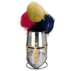 Templar Armor Helmet, Life-size (stainless steel) Marto Toledo - Frontal