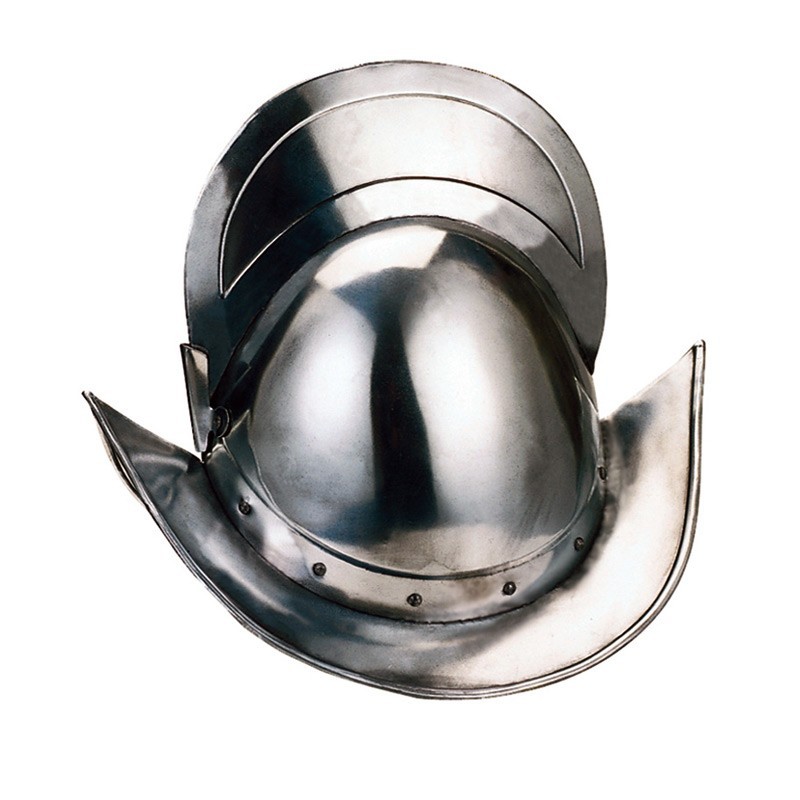 Plain Conquistador Helmet, Life-size (stainless steel) Marto Toledo - Frontal