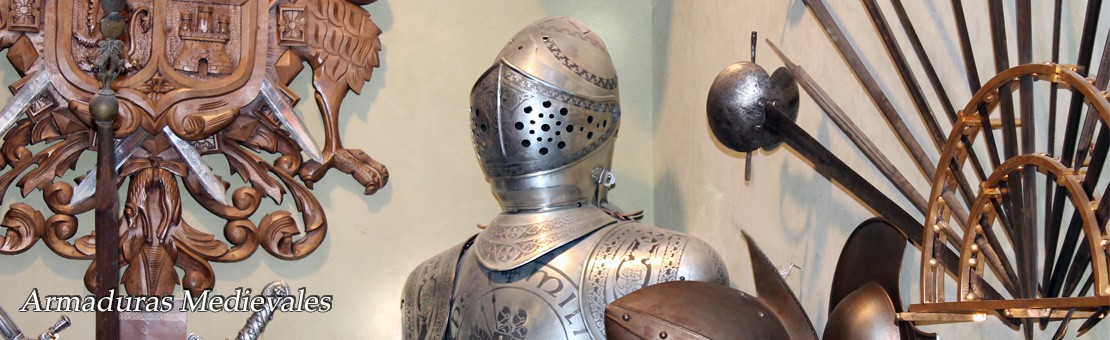 Armaduras medievales artesanales hechas a mano en Toledo, España. Réplicas históricas de gran calidad.